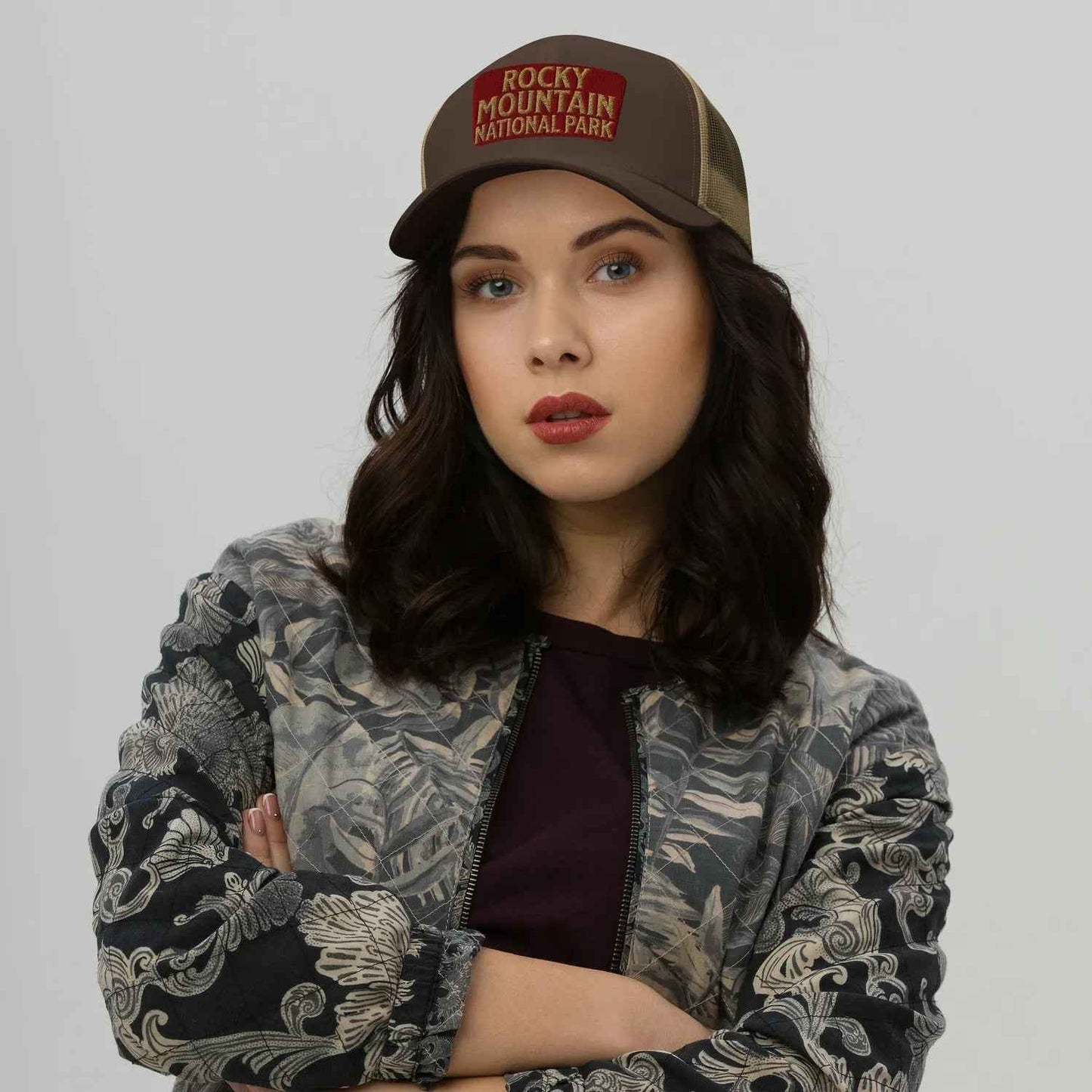 Rocky Mountain National Park Embroidered Trucker Hat