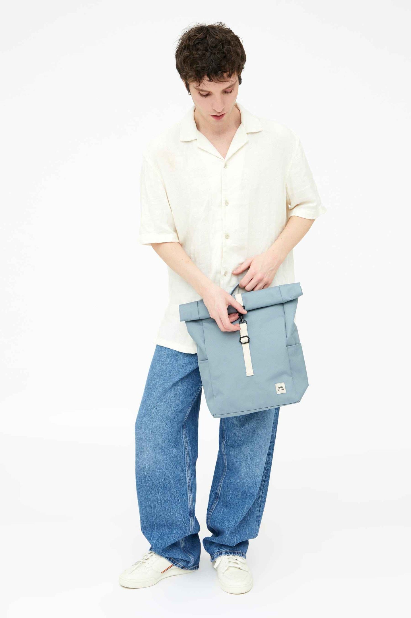 Roll Mini Backpack Stone Blue