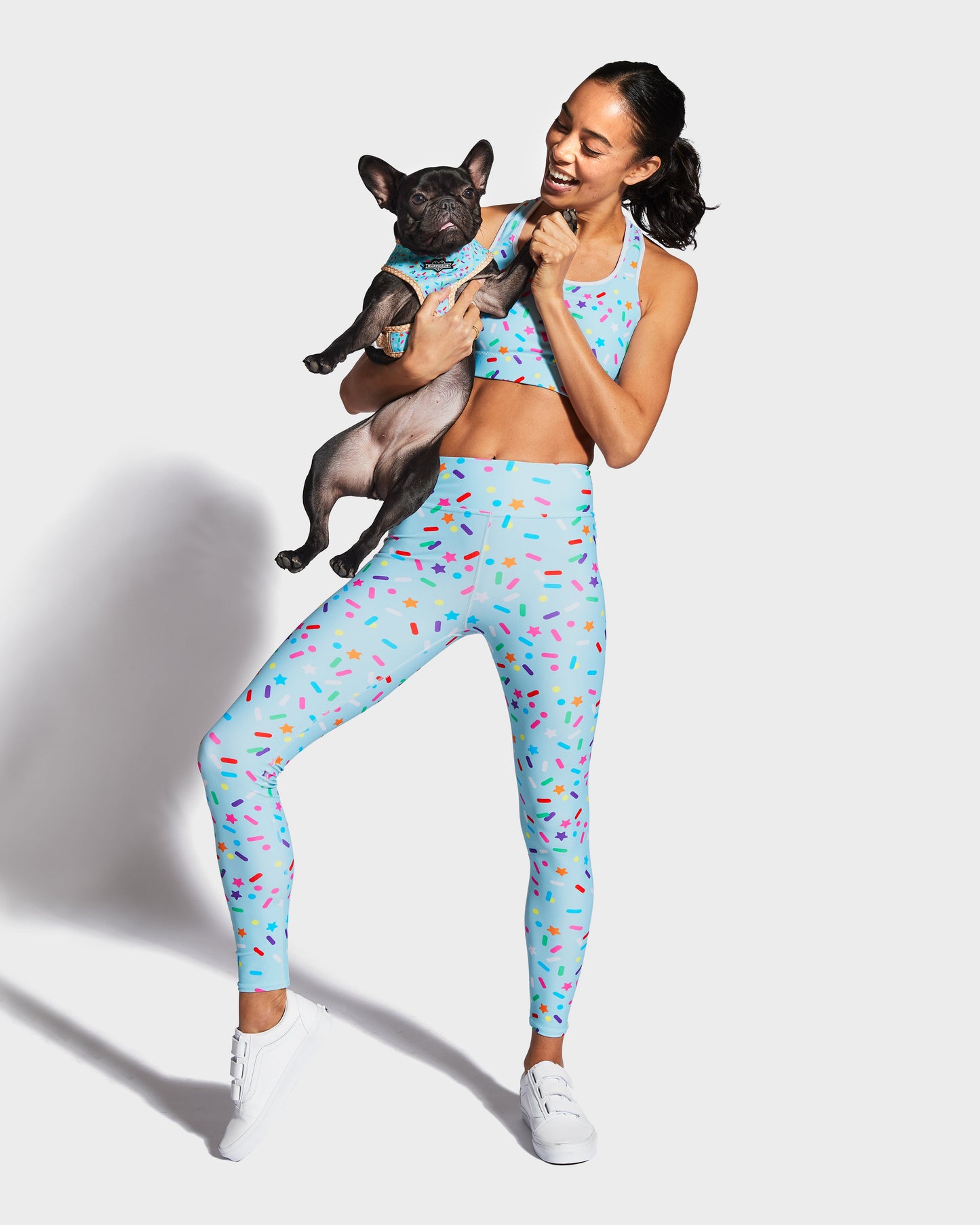 Sprinkle Me Blue Sports Bra