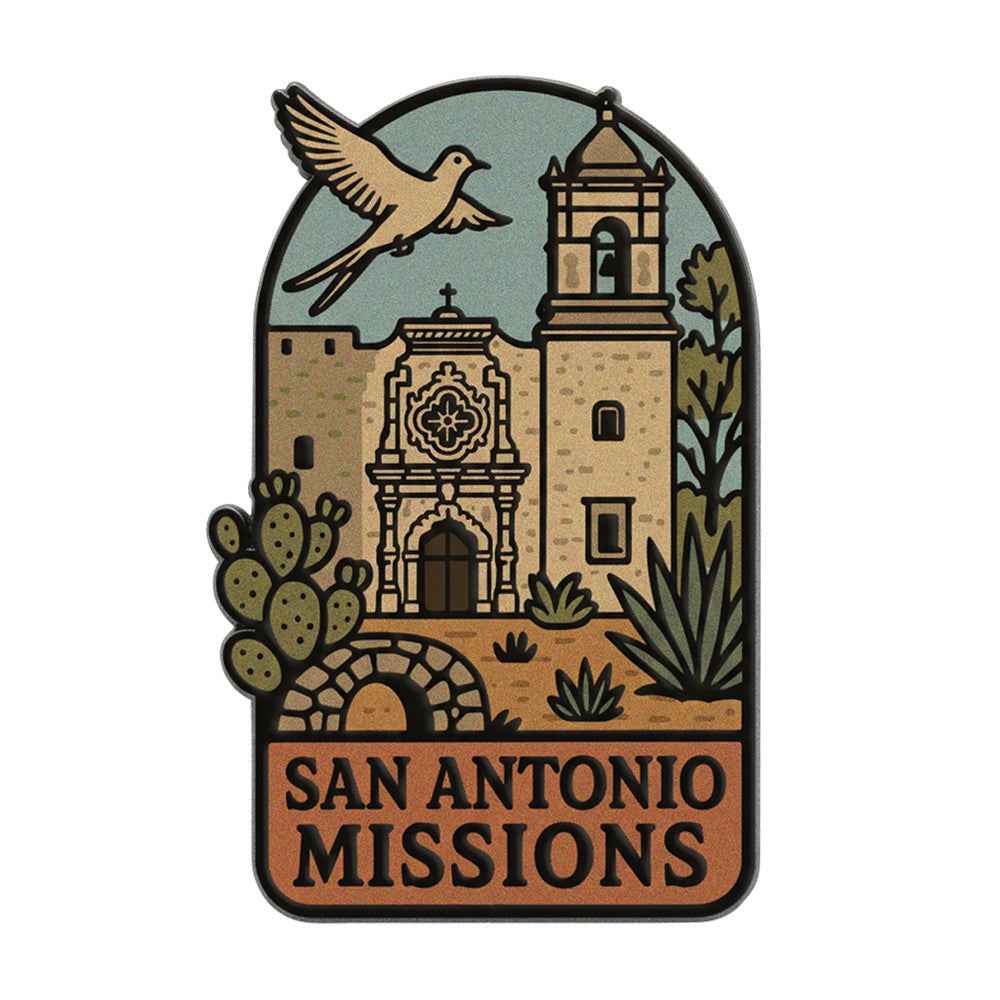 San Antonio Missions National Historical Park Pin - Texas Souvenir Pin