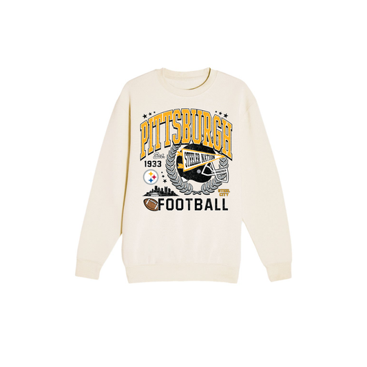 Pittsburgh Football Sweatshirt | Steel City Game Day Crewneck