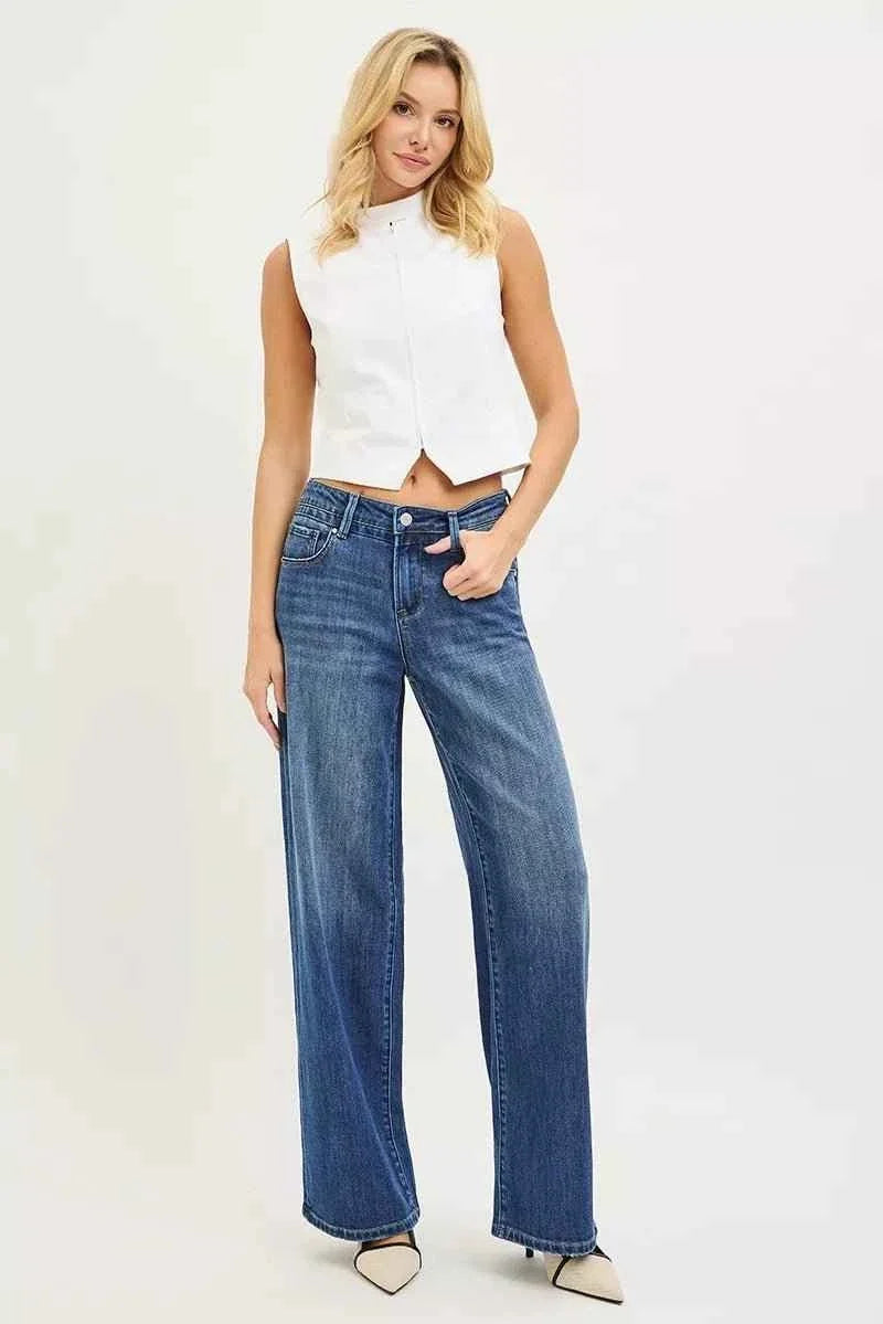 Slouchy Baggy Jeans with Pockets by Risen