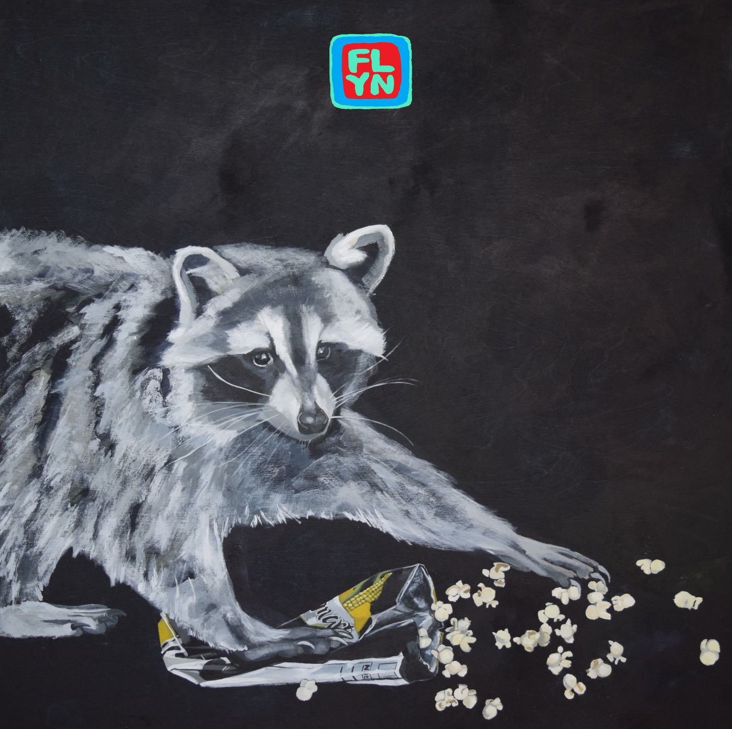 Latenight Snack Raccoon Sticker