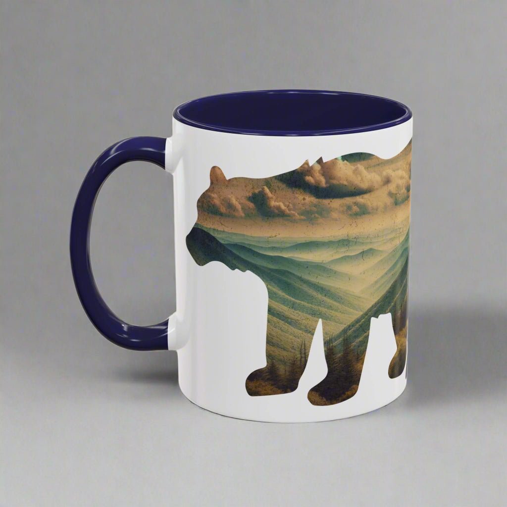 Smoky Mountains Bear Colored Mug
