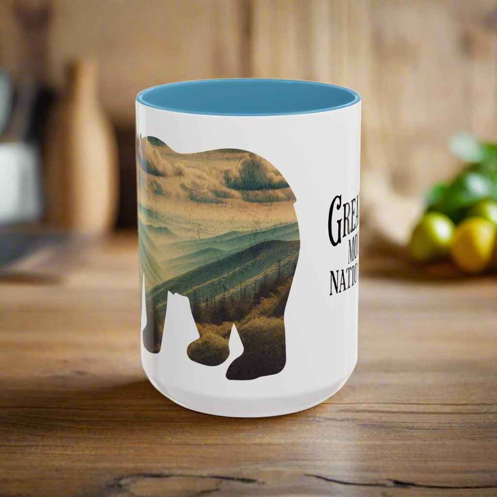 Smoky Mountains Bear Colored Mug