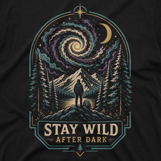 Stay Wild After Dark Outdoor Graphic Tee