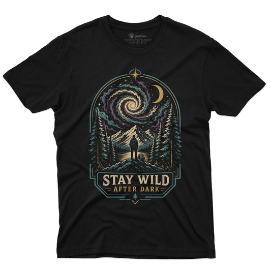 Stay Wild After Dark Outdoor Graphic Tee