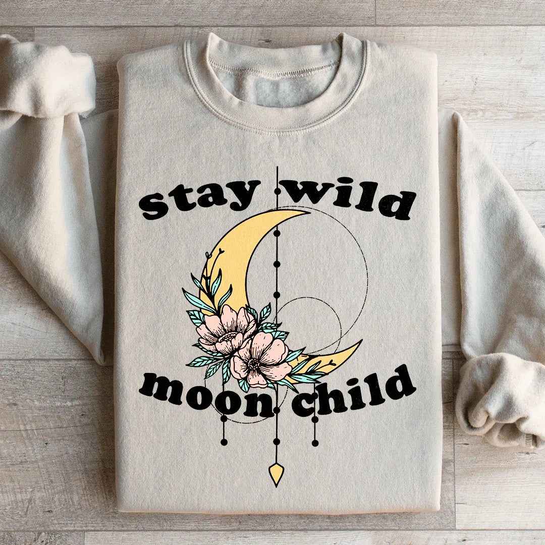 Stay Wild Moon Child Boho Sweatshirt