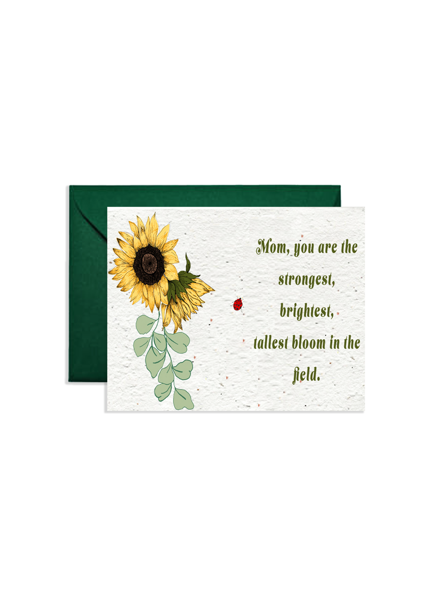 Blooming Affection: Sunflower Serenade Seed Paper Card