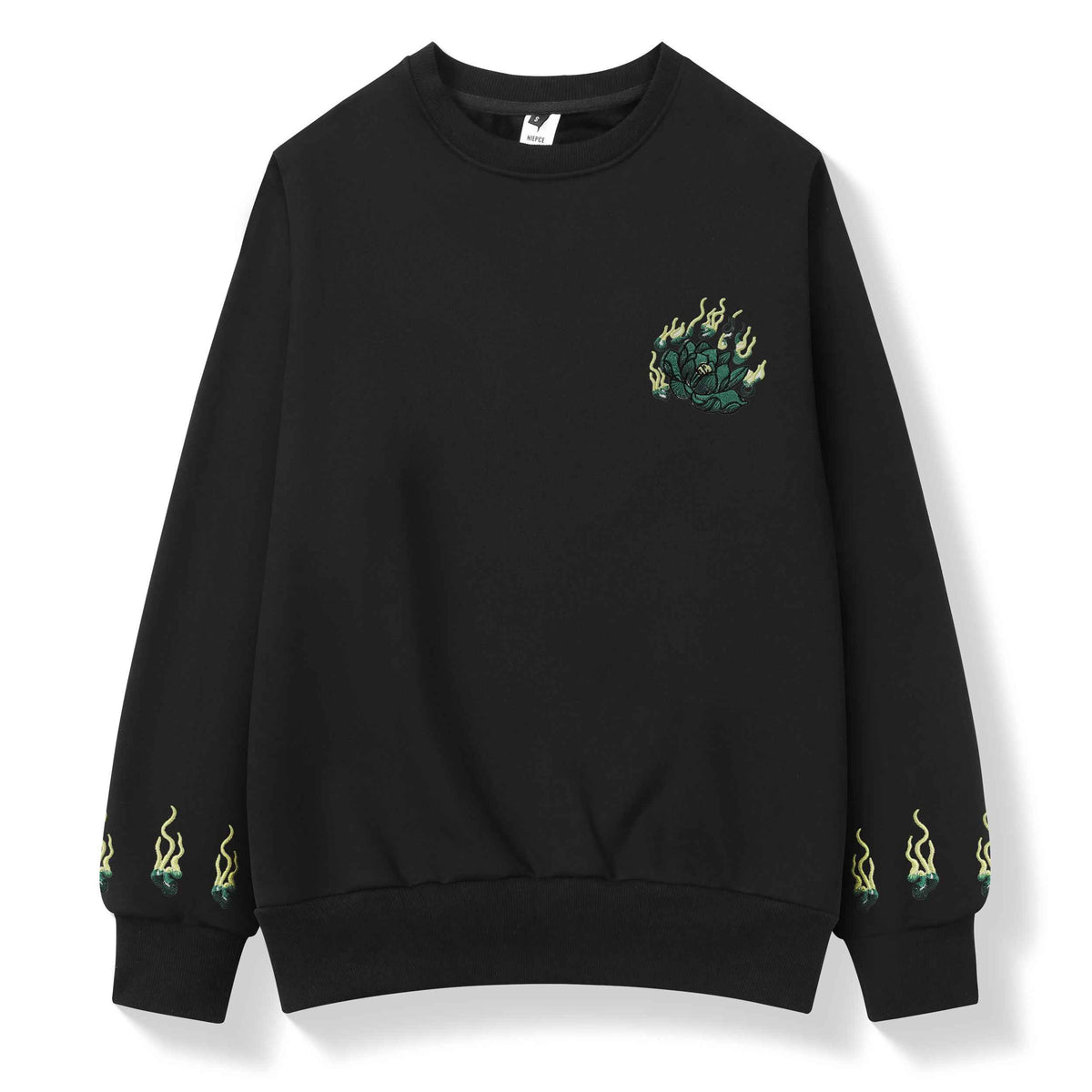 SW9007 Emerald Kirin Embroidery Sweater