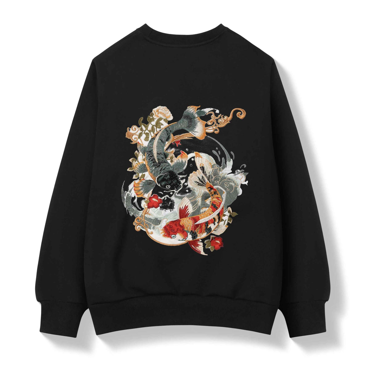 SW9008 Yin Yang Koi Embroidery Sweater