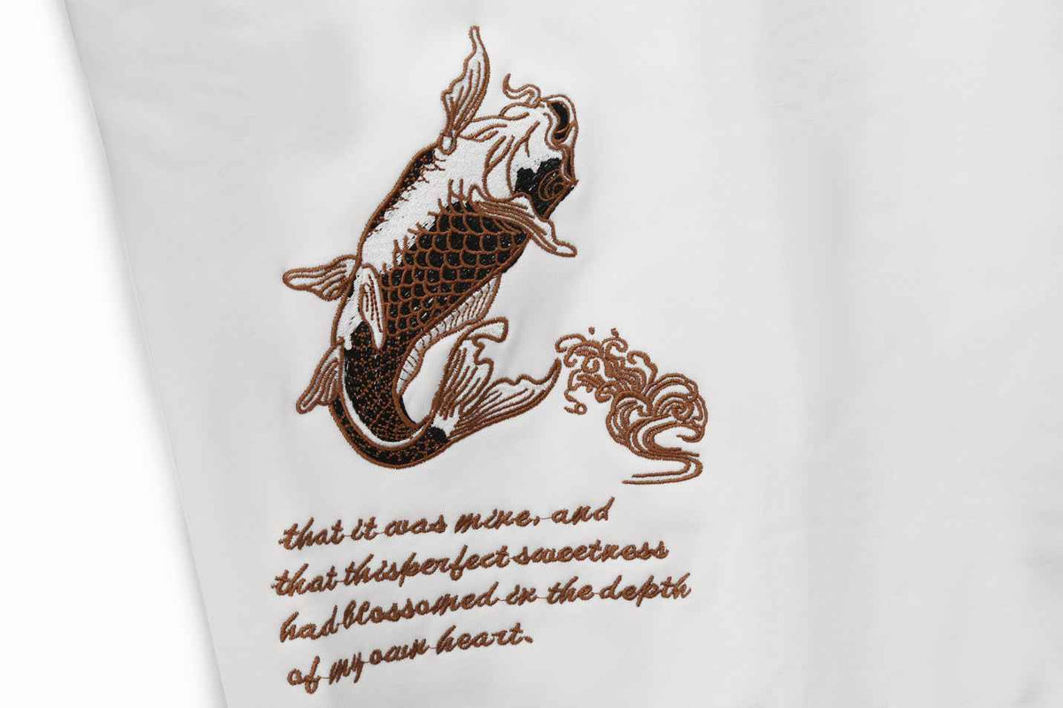 SW9014 Destiny Koi Embroidery Sweater