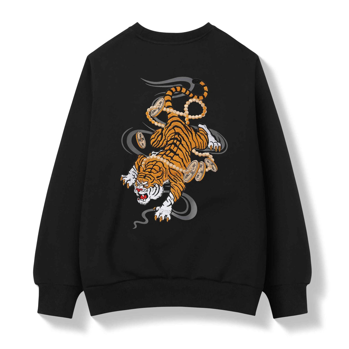 SW9017 Coin Tiger Embroidery Sweater