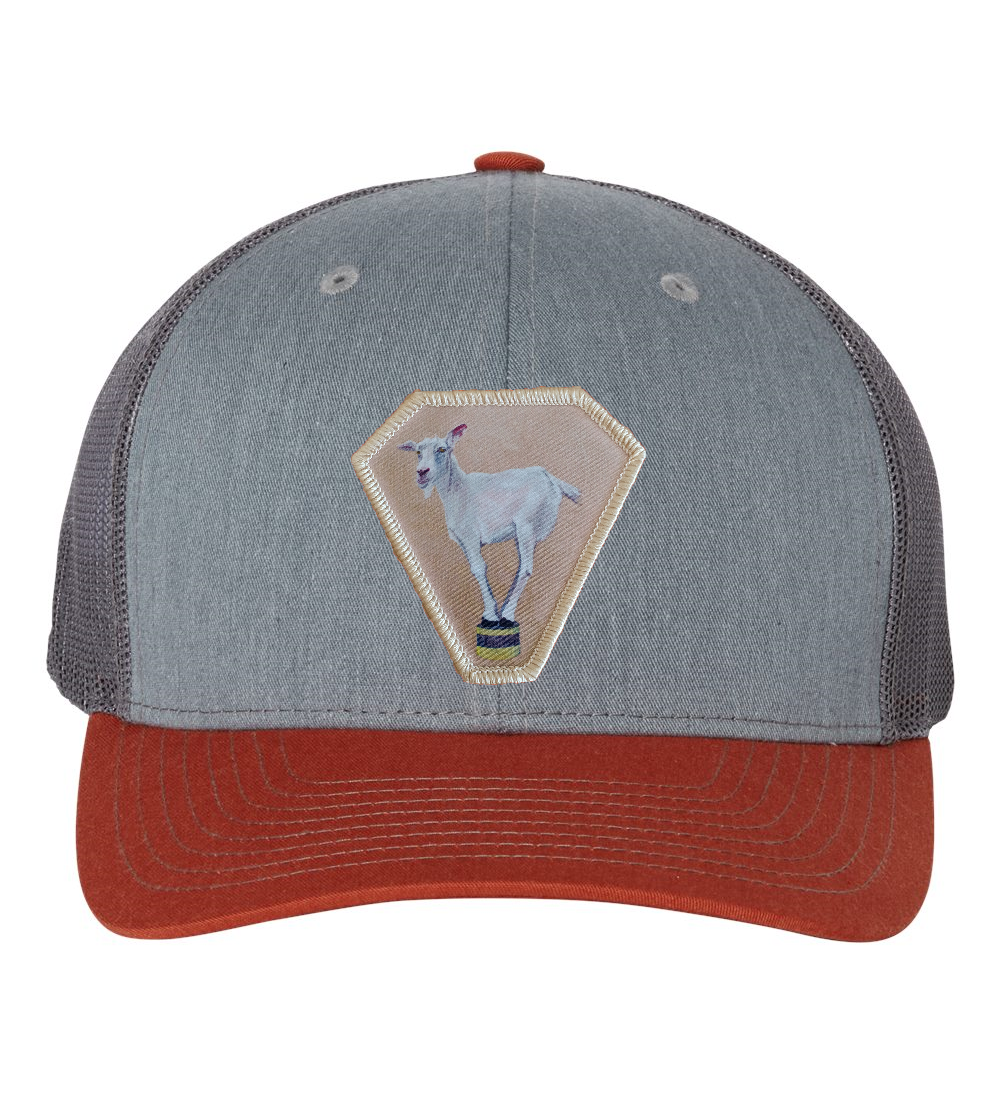Grey/Terracotta Trucker