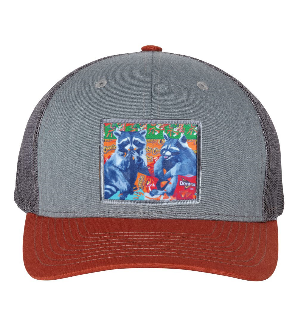 Grey/Terracotta Trucker