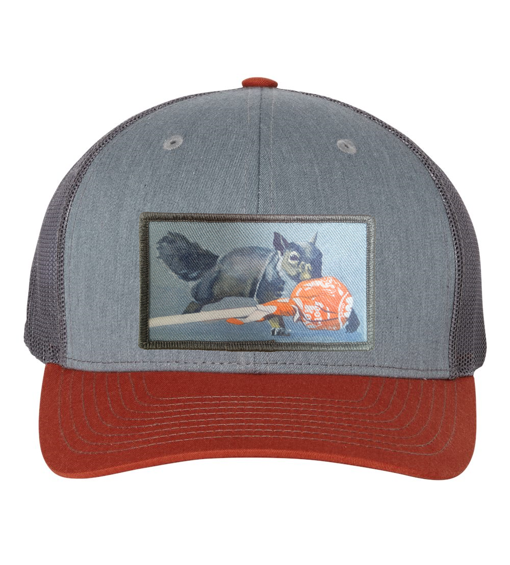 Grey/Terracotta Trucker