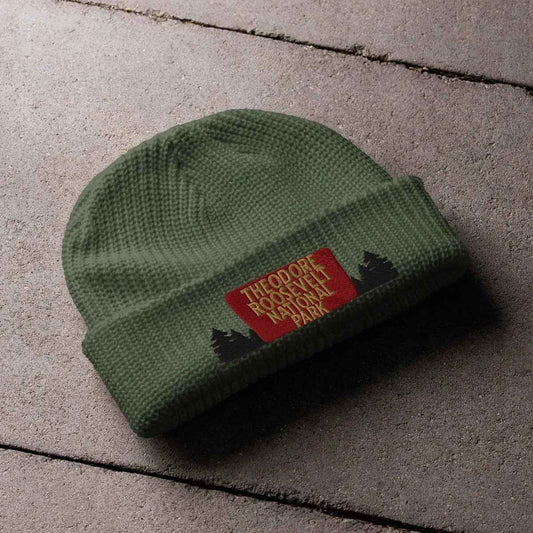 Theodore Roosevelt National Park Embroidered Wharf Beanie