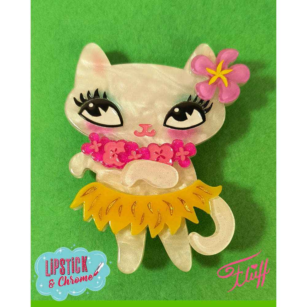 Tiki Hula Kitty Brooch by Miss Fluff x Lipstick & Chrome