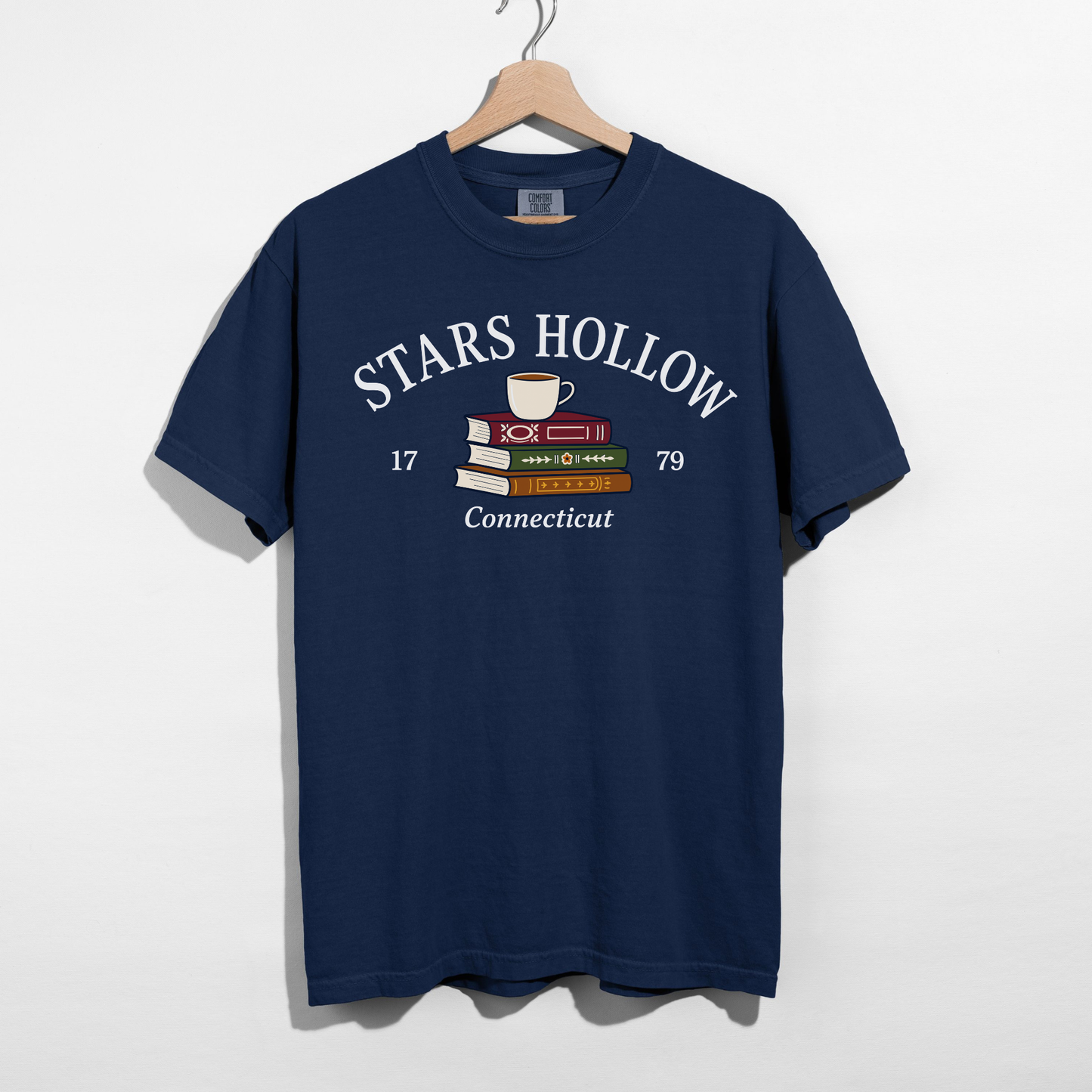 Stars Hollow Connecticut Book Lover Graphic Tee