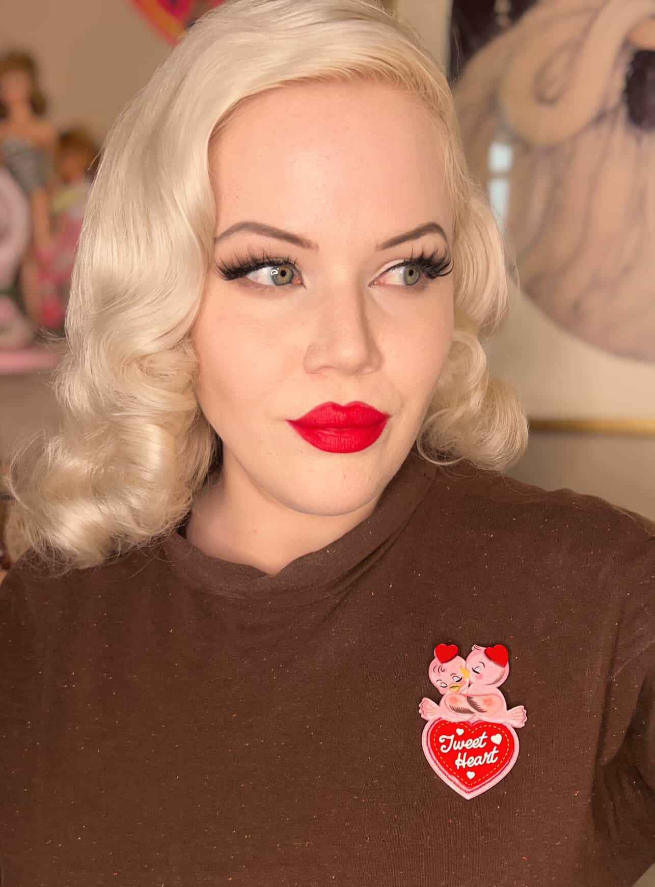 Tweet Heart Brooch by 50's Vintage Dame x Lipstick & Chrome