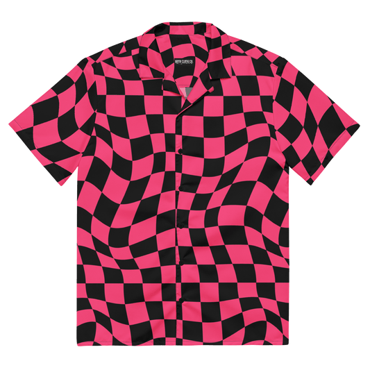 Twisted Tiles Checkerboard Button Up Shirt