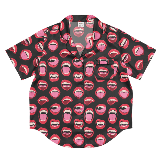 Vampire Kiss Silky Pajama Top