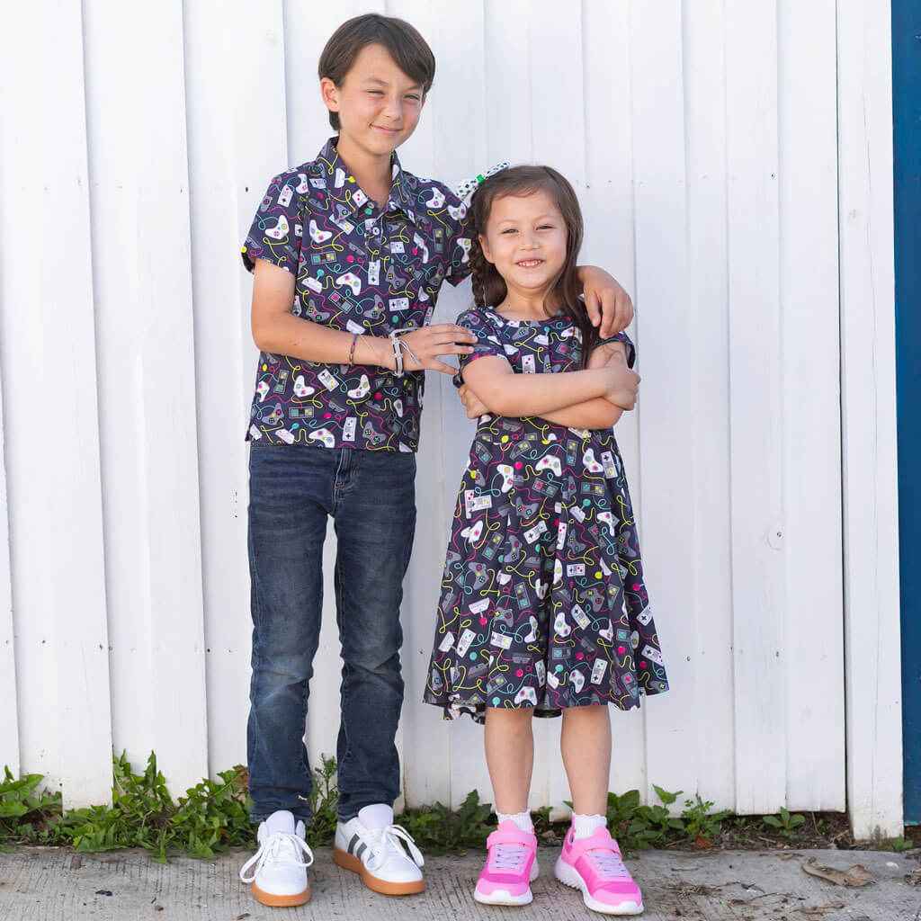 Video Game Controllers Super Twirler Dress with Pockets