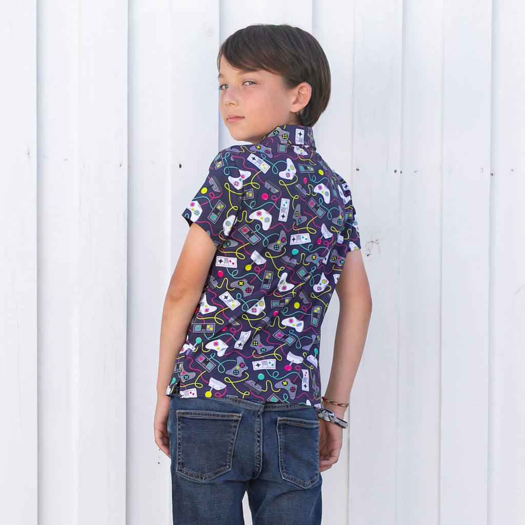 Video Game Controllers Short Sleeve Polo Shirt
