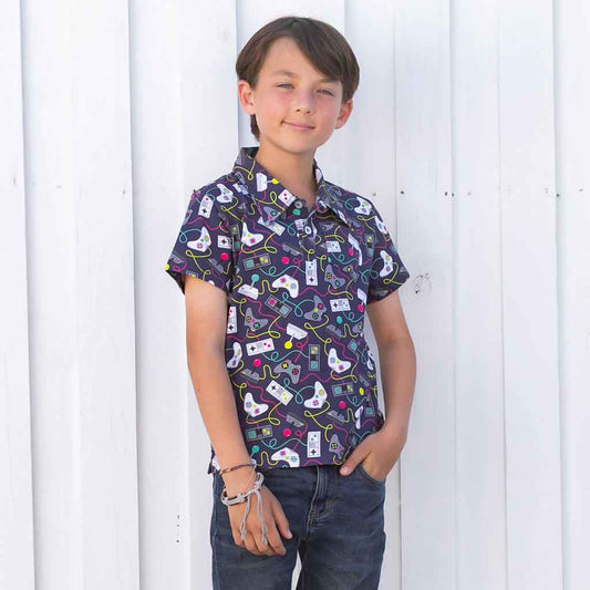 Video Game Controllers Short Sleeve Polo Shirt