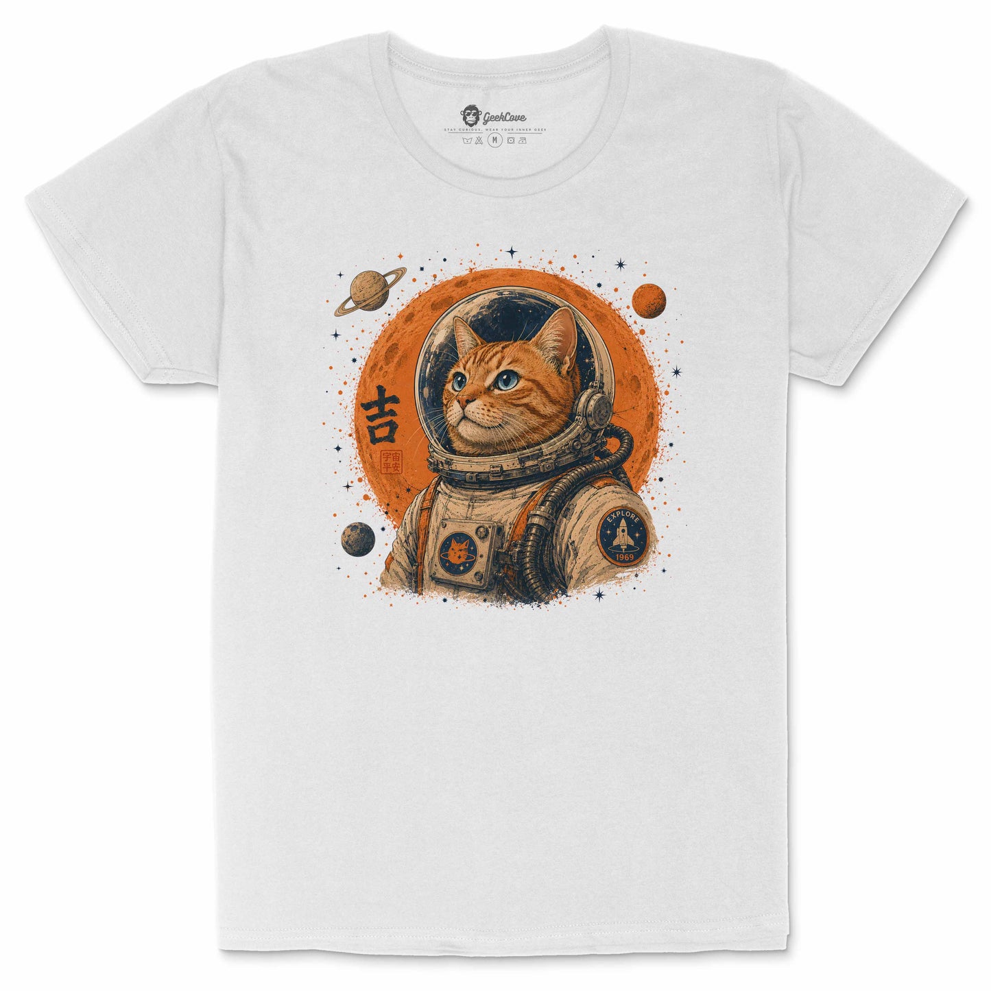 Cosmic Cat Explorer Crew Neck Tee