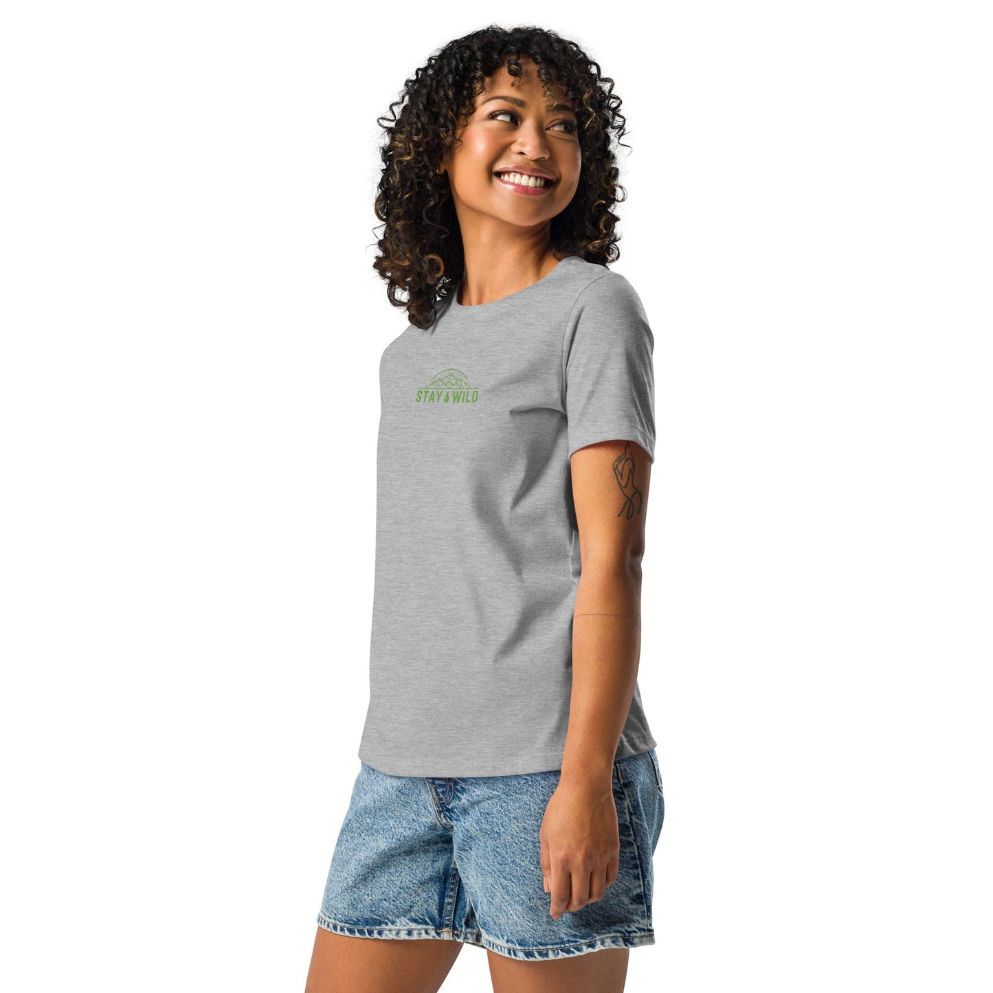 Stay Wild Embroidered Women’s Shirt (BC6400)