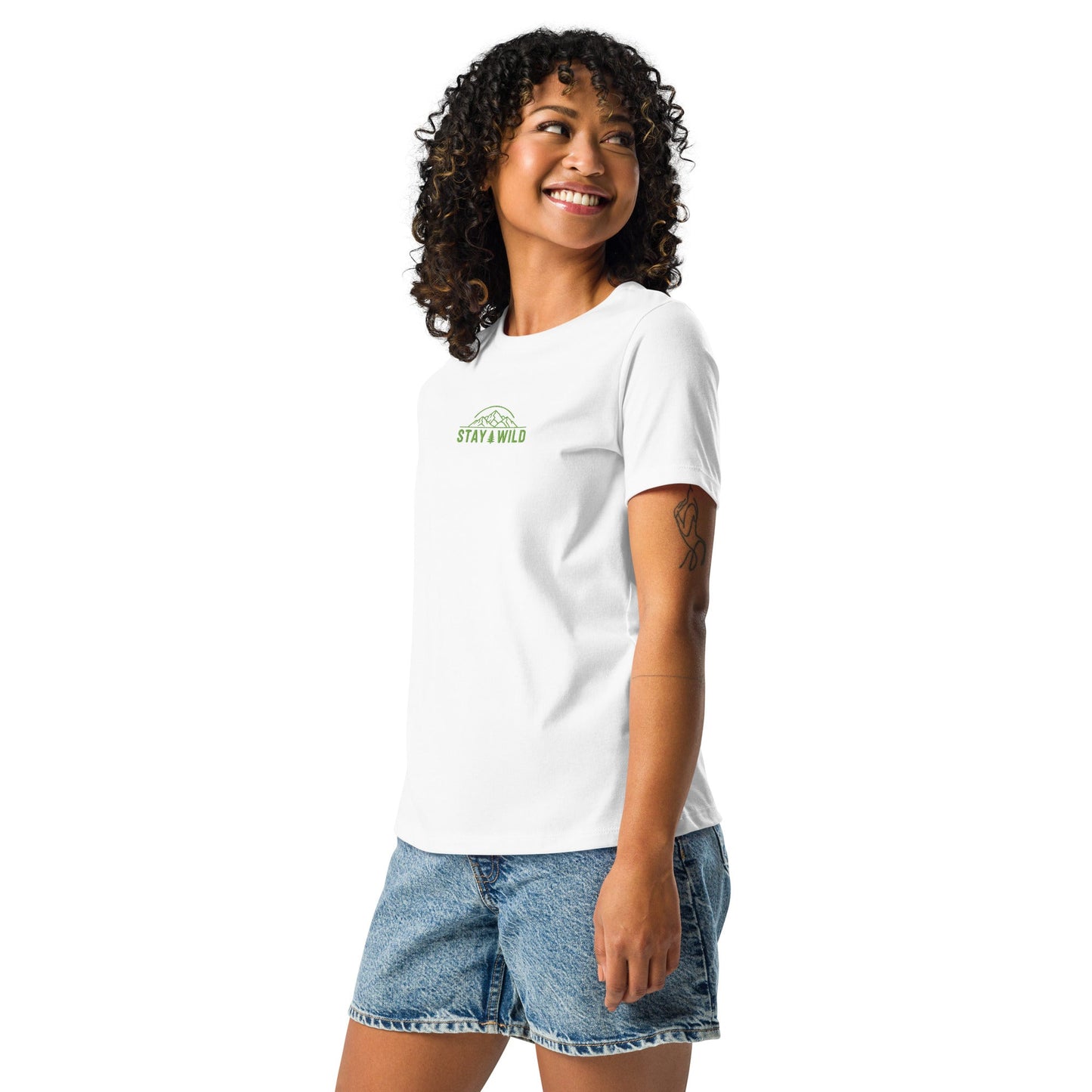Stay Wild Embroidered Women’s Shirt (BC6400)