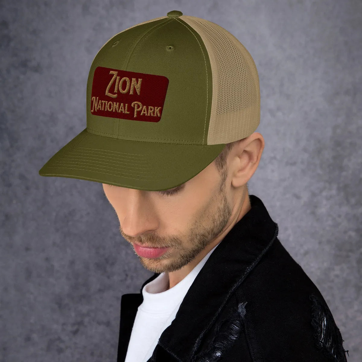 Zion National Park Sign Trucker Cap