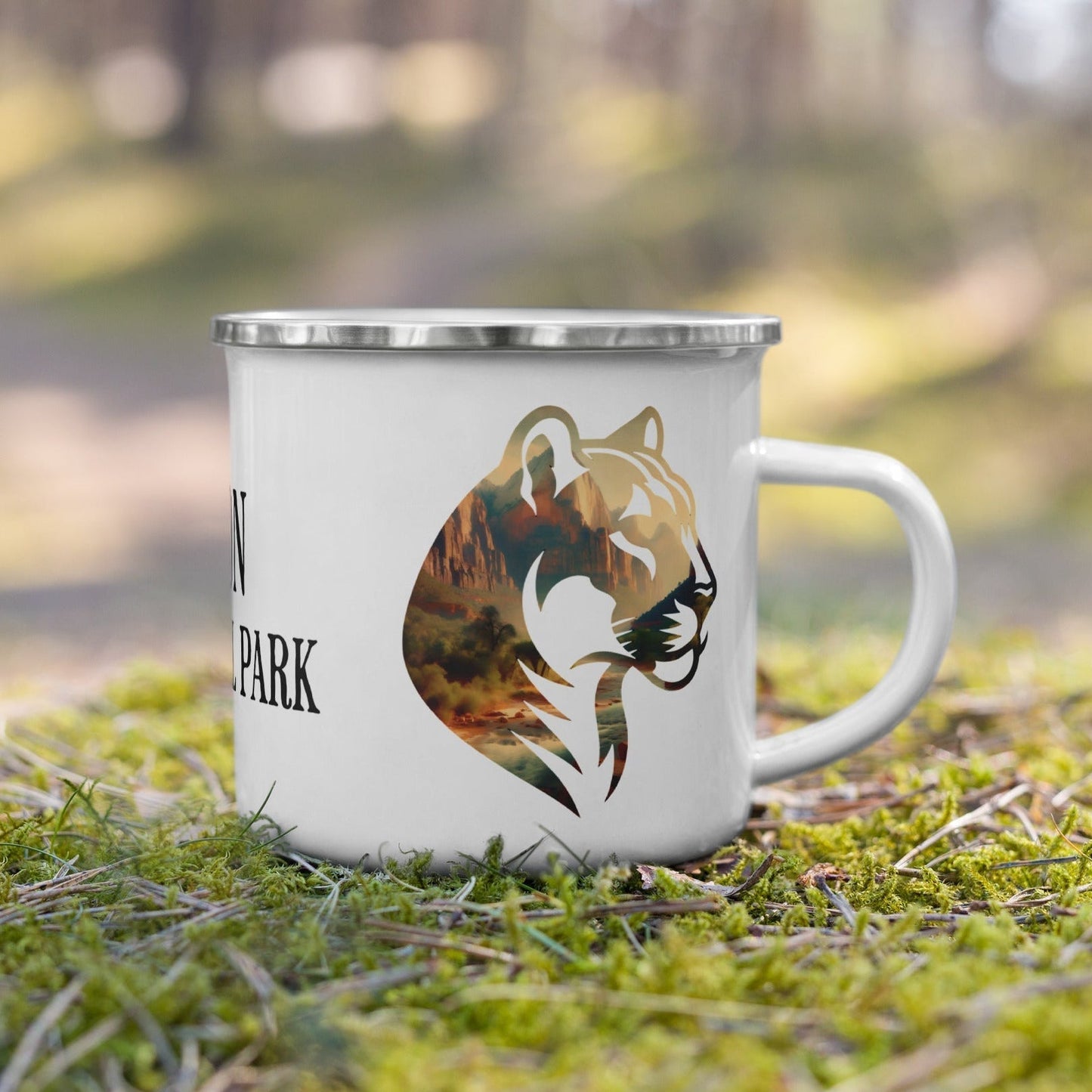 Zion Park Mountain Lion Camp Mug